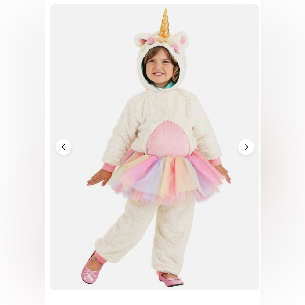 Posh Peanut White and Pink Unicorn Halloween Costume
